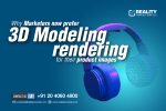Marketers now prefer 3D Modeling rendering for their product images