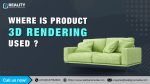 Where is product 3D rendering used