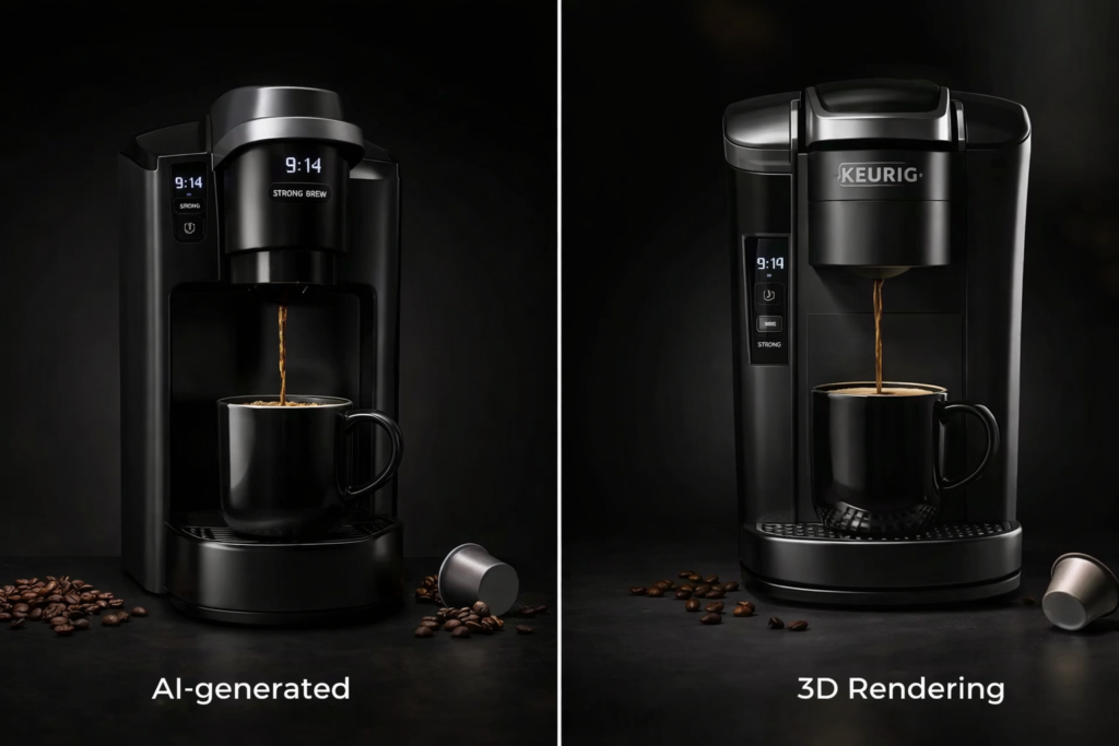 AI generated renders