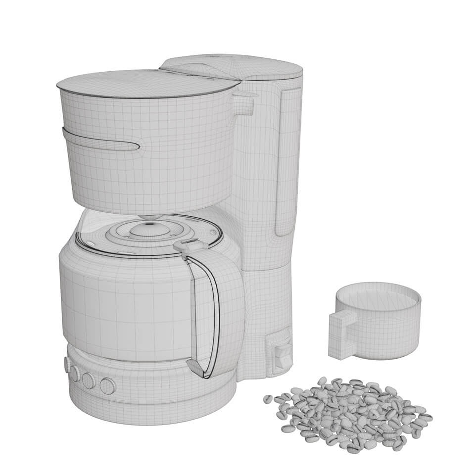 Coffee Machine Product Modelling Rendering Solutions